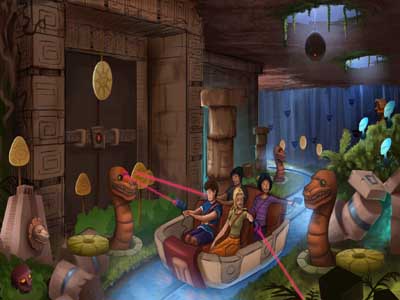 滑动轨道射击、黑暗骑乘